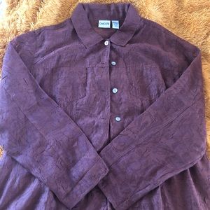 Chico’s Brown Translucent Blouse